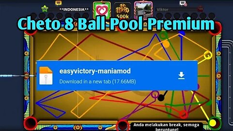 GARIS PANJANG OTOMATIS 8 Ball Pool Update No Root Anti Banned