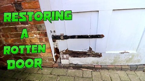 Rotten Door, Full Repair. Here's How I Did It.