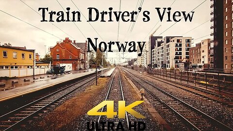 4K CABVIEW: Train to Oslo Diverted over the Gjøvik Line