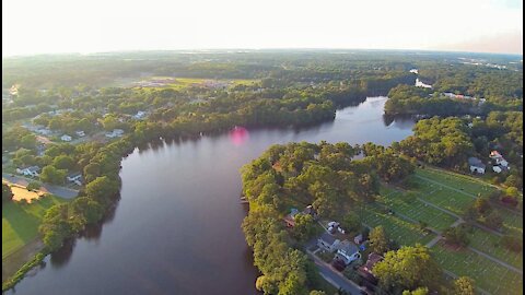 Johnson Lake, Salisbury, MD (Aerial)