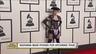 Cell phones banned at Madonna concerts