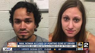 Man, woman charged after road rage incident on Capital Beltway
