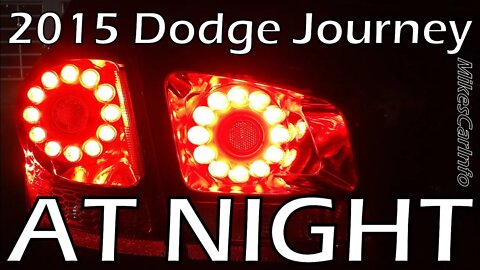 2015 DODGE JOURNEY AT NIGHT
