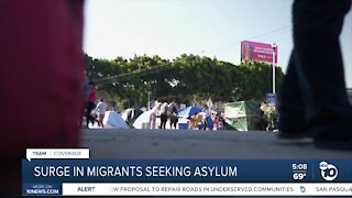 Surge in migrants seeking asylum