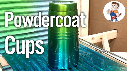 How to powder coat cups at home with decals
