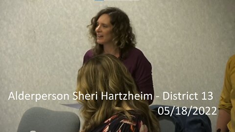 Alderperson Sheri Hartzheim's (District 13) Invocation At 05/18/2022 Common Council Meeting