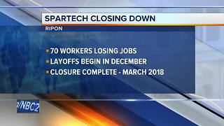 70 workers to lose jobs in Spartech LLC Ripon facility closing