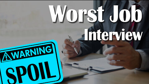Worst job interview (interior designer candidate job opening)