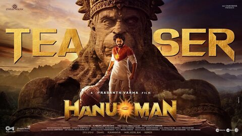 HanuMan Official Teaser | Prasanth Varma Cinematic Universe | Teja Sajja