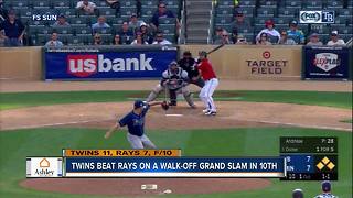 Brian Dozier's grand slam in 10th inning gives Minnesota Twins 11-7 win over Tampa Bay Rays