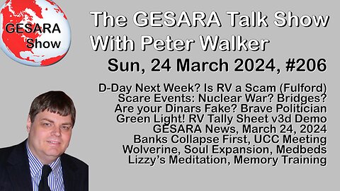 March 24, 2024, The GESARA Talk Show 206 - Sunday