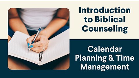 Calendar Planning & Time Management