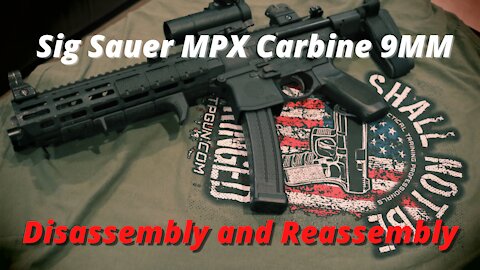Sig Sauer MPX Carbine 9mm Disassembly/Reassembly