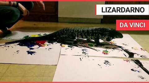 These artistic masterpieces have been created by a massive LIZARD