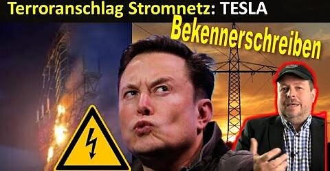 Linksradikale Terroristen zerstören Strommasten und legen Tesla lahm
