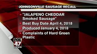 Johnsonville recalls more than 100,000 pounds of sausages