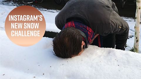 The trippy snow challenge sweeping Instagram