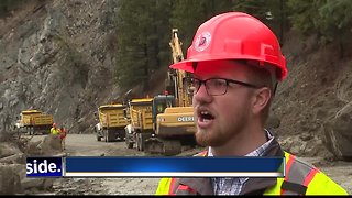 Mudslide closes Highway 55