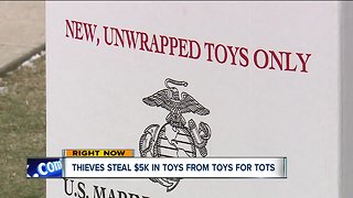 Thieves steal $5,000 in Toys from Toys for Tots