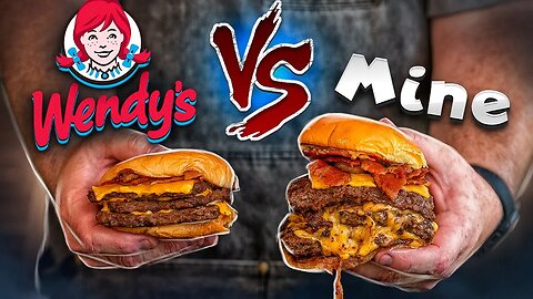 Wendy's Baconator Versus My Baconator at Home: Who wins??