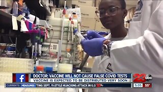 Doctor: COVID vaccine won't cause false-positive results