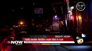 Family member identifies couple killed in crash