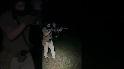 Lahar-30 with night time shooting. Overall very impressed with the flash hider endcap! #shortsvideo