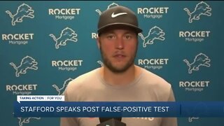 Stafford speaks post false-positive test