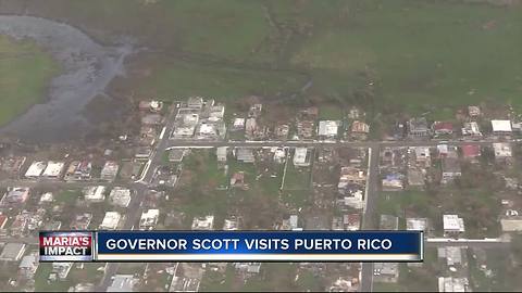 Gov. Scott returns from Puerto Rico after visit to help recovery efforts after Hurricane Maria