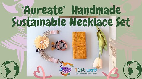 The Aureate’ Sustainable Necklace Set– Handmade with great craft Masterpieces of Fashion and Style