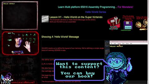 Hello World on the Super Nintendo - 65816 Assembly Lesson H1