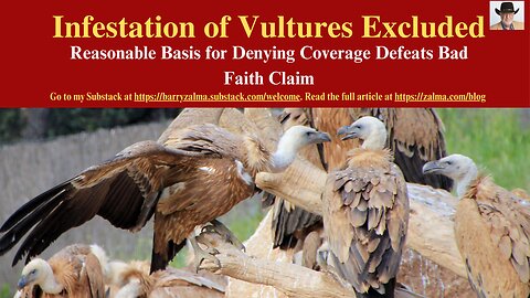 Infestation of Vultures Excluded