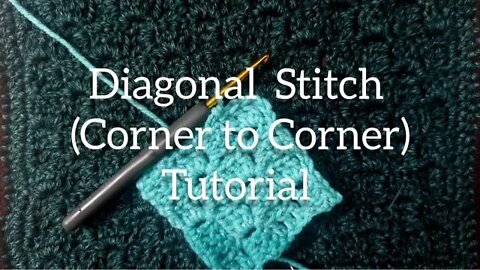 Diagonal Stitch C2C Pattern Stitch (Episode 9) Crochet Stitch (Once you get the trick, It's easy!)
