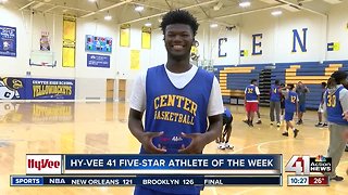Center sophomore basketball standout Keyren Spiller earns Hy-Vee Athlete of the Week honors