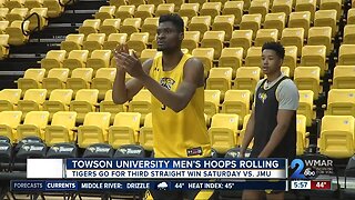 Towson University Men's hoops rolling