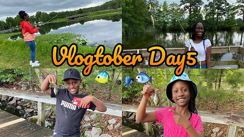 Vlogtober 2023 Day5: Family Fishing Trip My 1st Time Fishing I Caught One