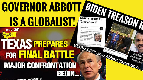 Governor Gregg Abbott is a Globalist!