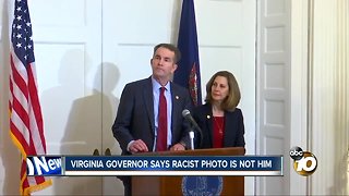 Virginia governor says racist photo is not him