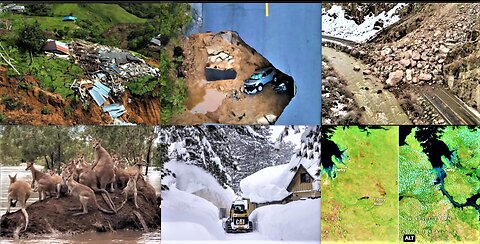 LA SINKHOLE SWALLOWS CARS*MAJOR LANDSLIDE CLAIMS 64 HOMES*TOO MUCH SNOW CLOSES RESORTS*RAPID CHANGES