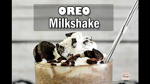 Never had such a CREAMY milkshake: OREO Milkshake
