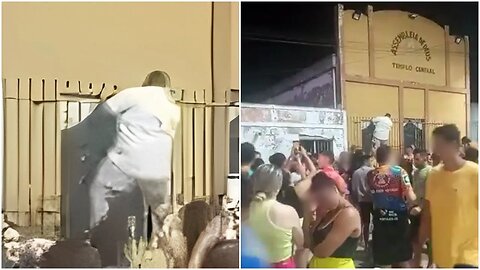 FESTA LGBT EM URIOCA TERMINA EM VANDALISMO CONTRA A IGREJA ASSEMBLEIA DE DEUS NO CEARÁ