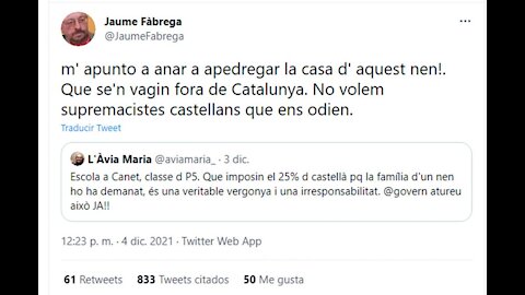 35000 octogenarios se manifiestan para eliminar todo rastro del castellano en las escuelas catalanas