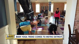 Beer yoga trend comes to metro Detroit