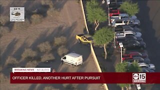 Pursuit vehicle crashes into SanTan Motorplex