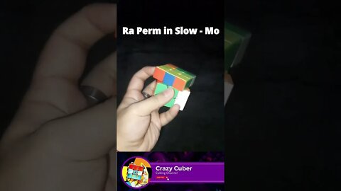 Ra Perm in Slow - Mo 3x3[rubik's cube]#shorts #cube #viral #trending #youtubeshorts #viralshorts