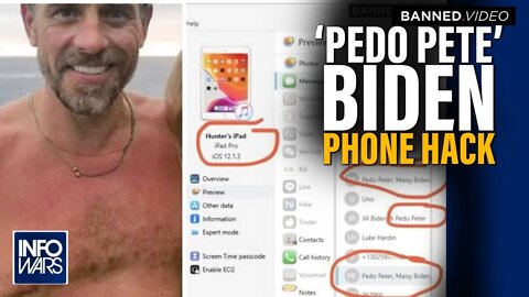 Alex Jones Responds to Hunter Biden's 'Pedo Pete' Phone Hack