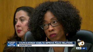 Councilwoman vows to improve police relations