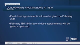 Coronavirus RSW vaccinations delyaed