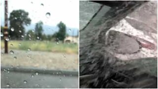 Mai aprire i finestrini dell'auto durante una tempesta!