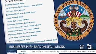 California businesses push back on COVD regulations